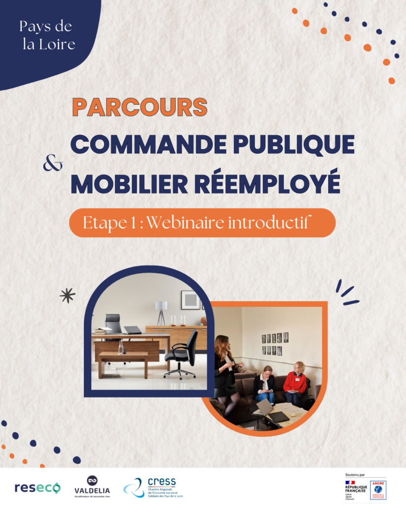 Webinaire Parcours commande publique et mobilier réemployé